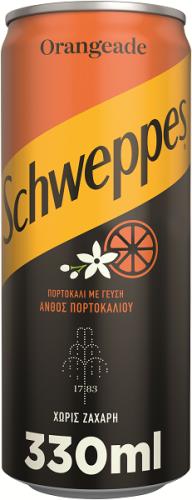 Πορτοκαλάδα Κουτί Schweppes (330 ml) 